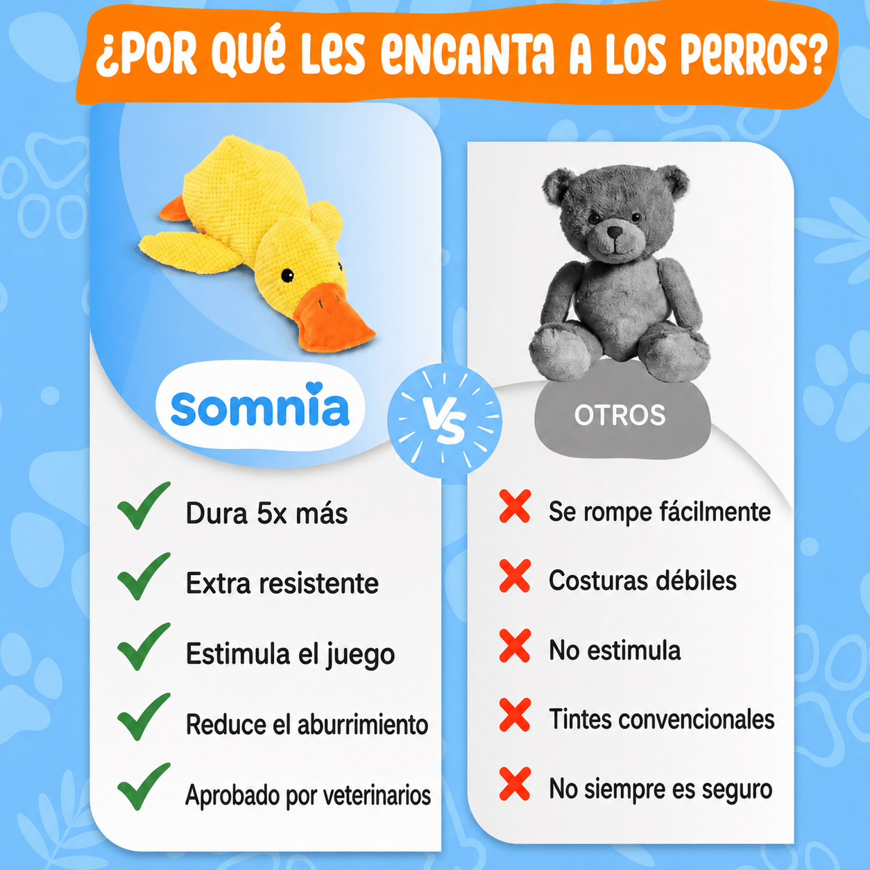 Pato de Apoyo Emocional — Calma la Ansiedad de tu Perro