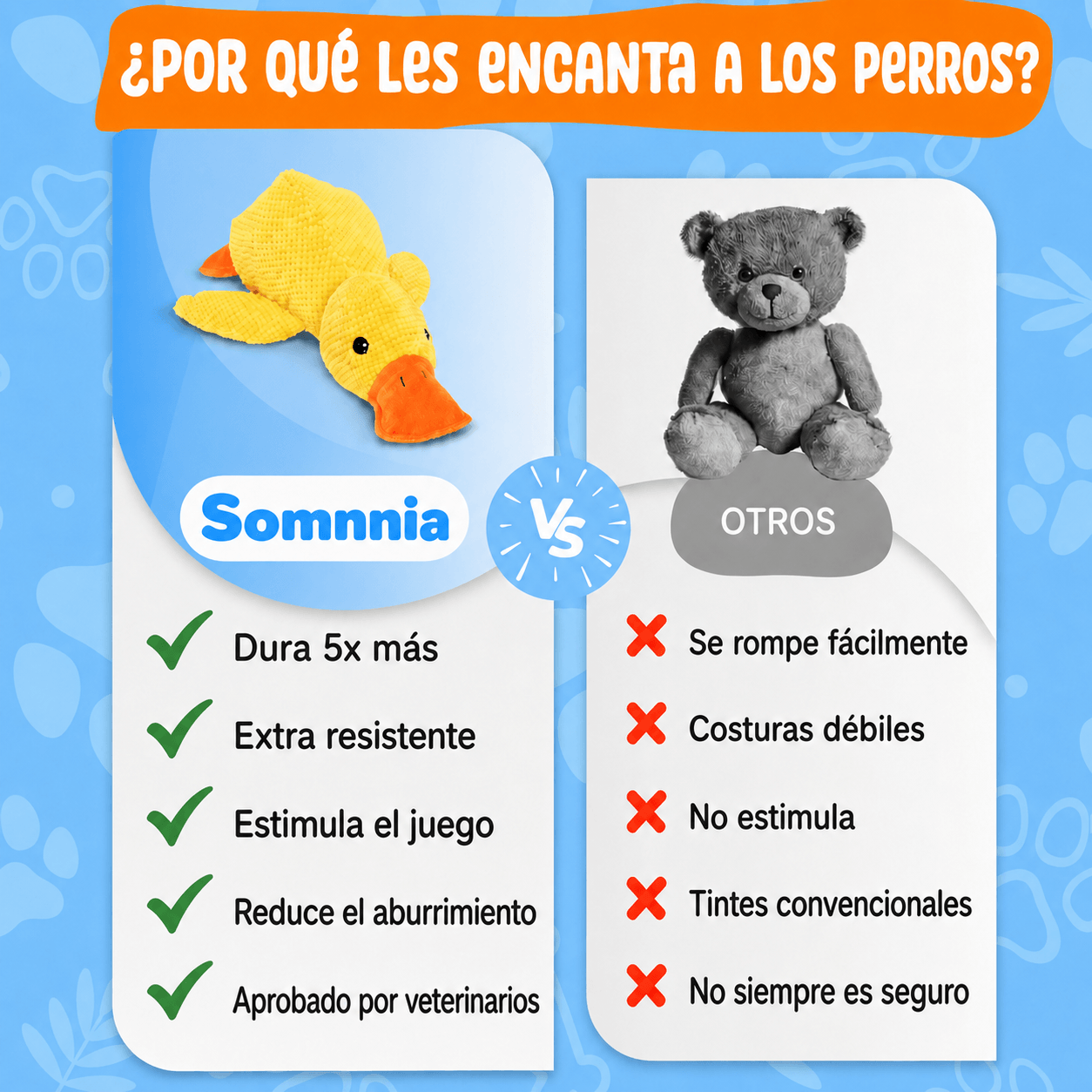 Pato de Apoyo Emocional — Calma la Ansiedad de tu Perro
